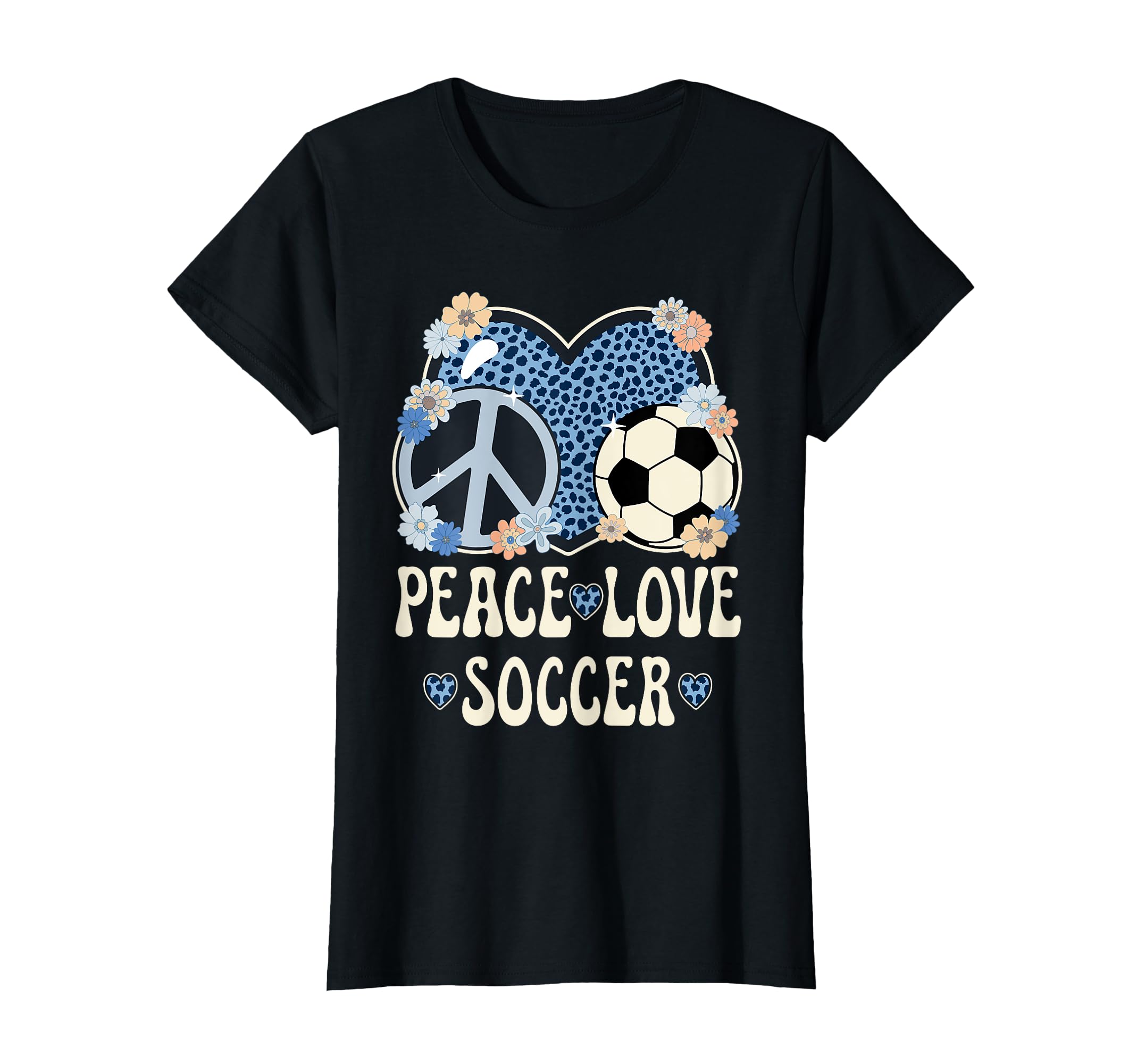 Peace Love Soccer Lover Outfit T-Shirt - Minimalist Print Men Women - T-Shirt, Sweatshirt, Hoodie
