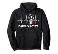 Mexico Soccer Mexico Futbol Heartbeat Hoodie - Aesthetic Graphic Unisex - T-Shirt, Sweatshirt, Hoodie