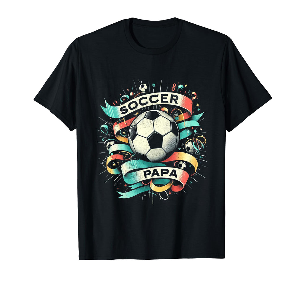 Soccer Papa Family Matching Dad T-Shirt - Novelty Apparel for Adults - T-Shirt, Sweatshirt, Hoodie