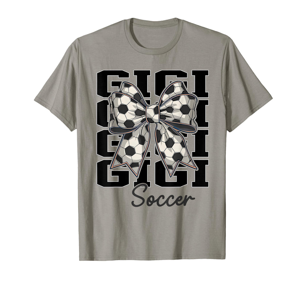 Soccer Gigi Coquette Bow Biggest Fan T-Shirt - Aesthetic Graphic Unisex - T-Shirt, Sweatshirt, Hoodie