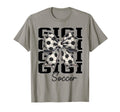 Soccer Gigi Coquette Bow Biggest Fan T-Shirt - Aesthetic Graphic Unisex - T-Shirt, Sweatshirt, Hoodie