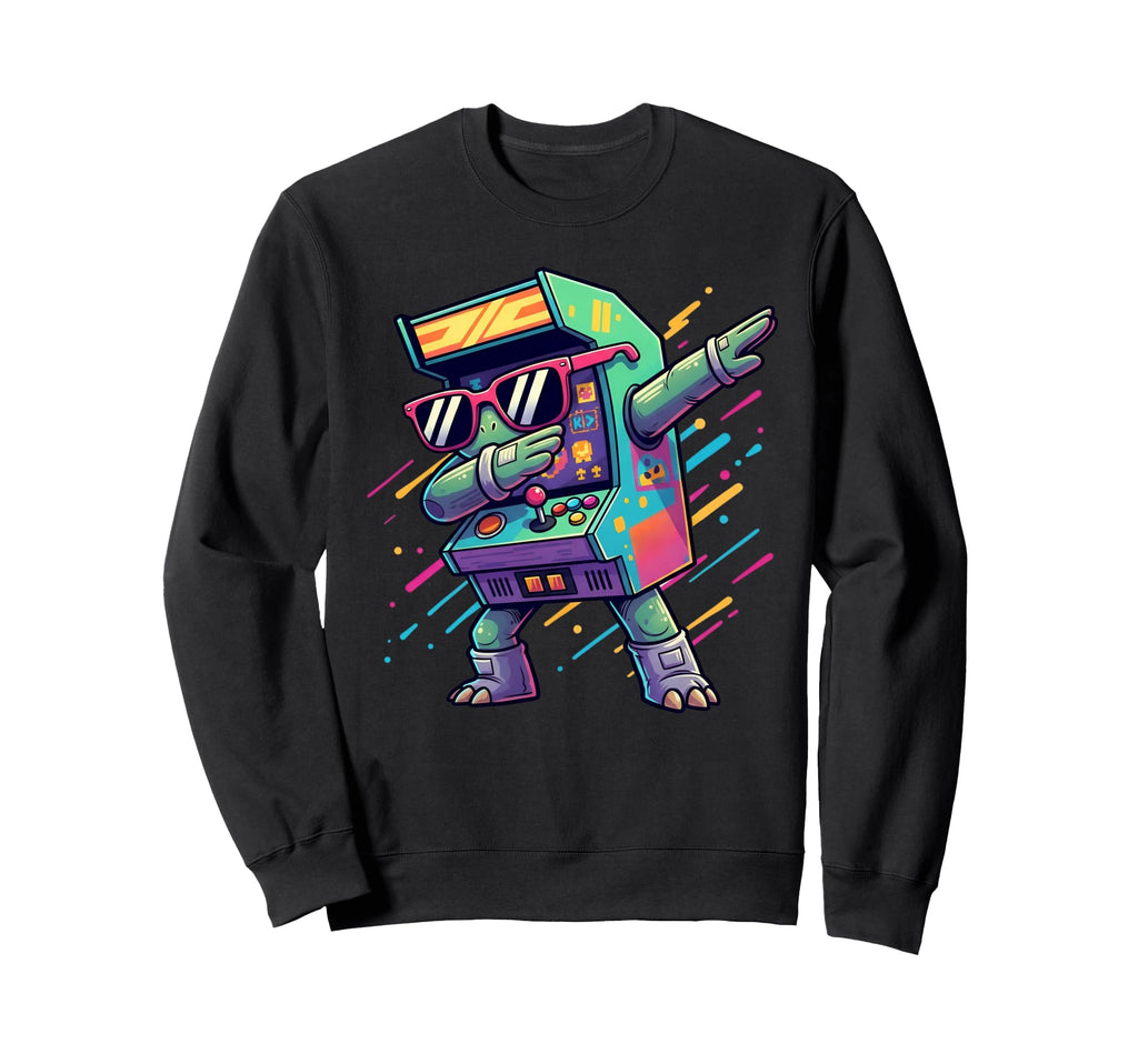 Arcade Game Machine Dabbing Sweatshirt - Casual Everyday Wear Men Women - T-Shirt, Sweatshirt, Hoodie
