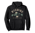 Wyoming Cowboy State Mountains Hoodie - Casual Everyday Wear for Adults - T-Shirt, Sweatshirt, Hoodie