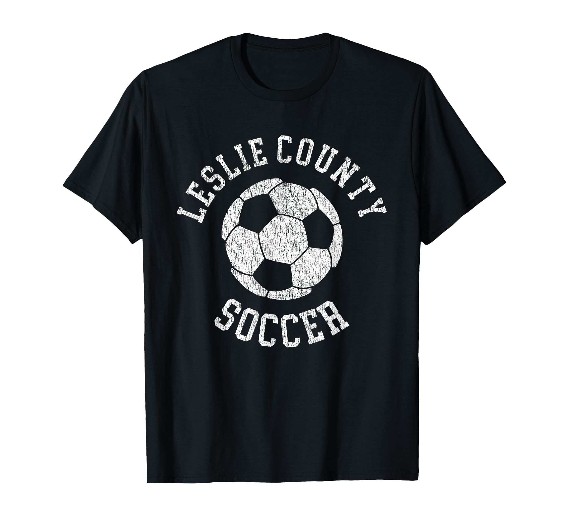 Leslie County Soccer Distressed 90S T-Shirt - Streetwear Style for Adults - T-Shirt, Sweatshirt, Hoodie