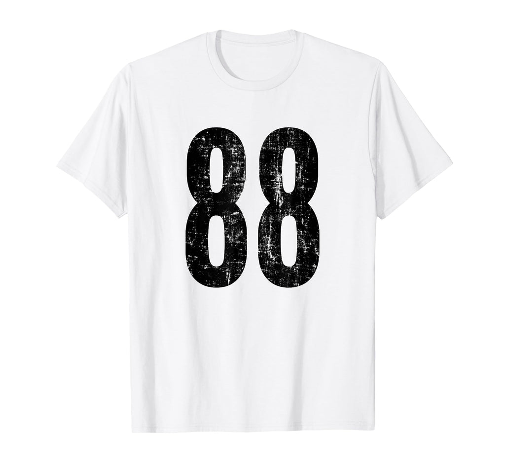 Number 88 Distressed Sport Team T-Shirt - Minimalist Print for Adults - T-Shirt, Sweatshirt, Hoodie