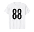 Number 88 Distressed Sport Team T-Shirt - Minimalist Print for Adults - T-Shirt, Sweatshirt, Hoodie
