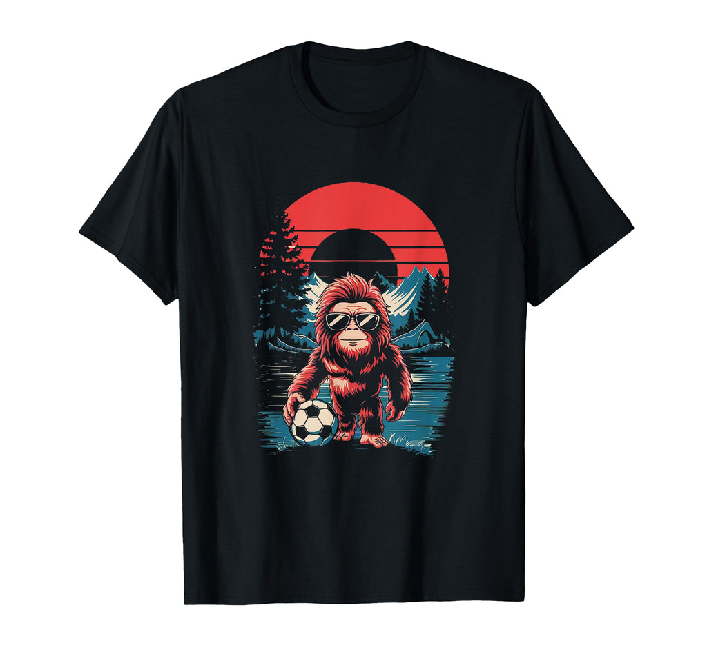 Funny Bigfoot Soccer Football T-Shirt - Graphic Print for Adults - T-Shirt, Sweatshirt, Hoodie