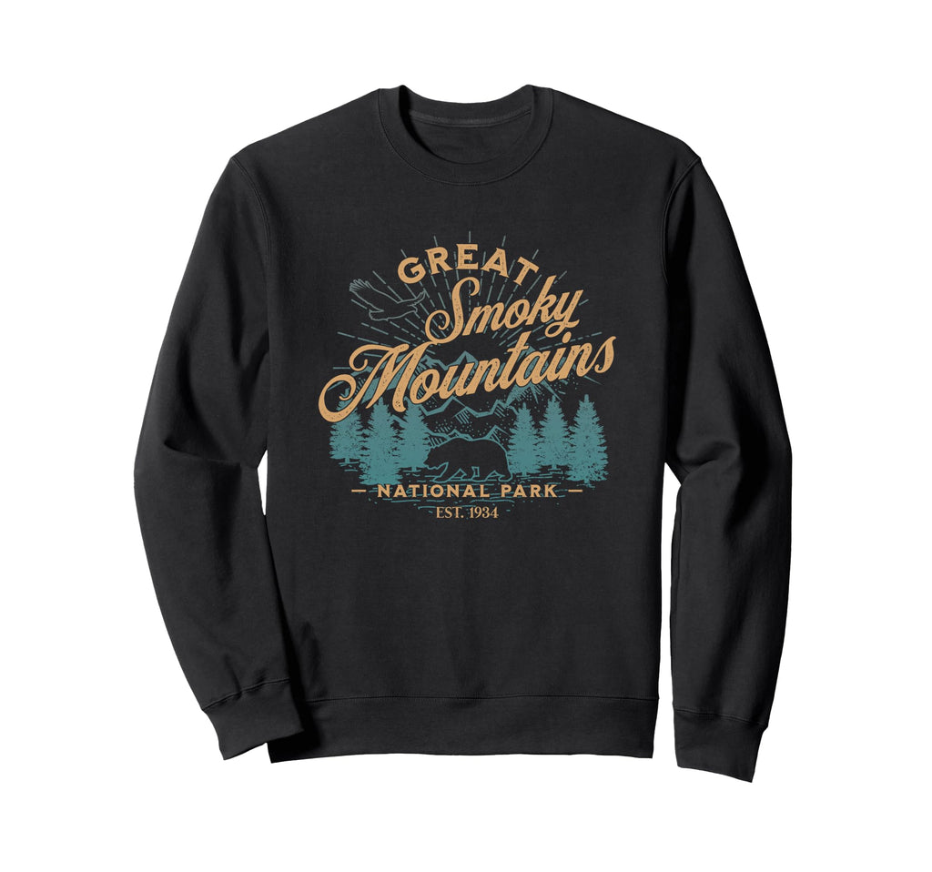 Great Smoky Mountains National Park Sweatshirt - Unique Graphic for Adults - T-Shirt, Sweatshirt, Hoodie