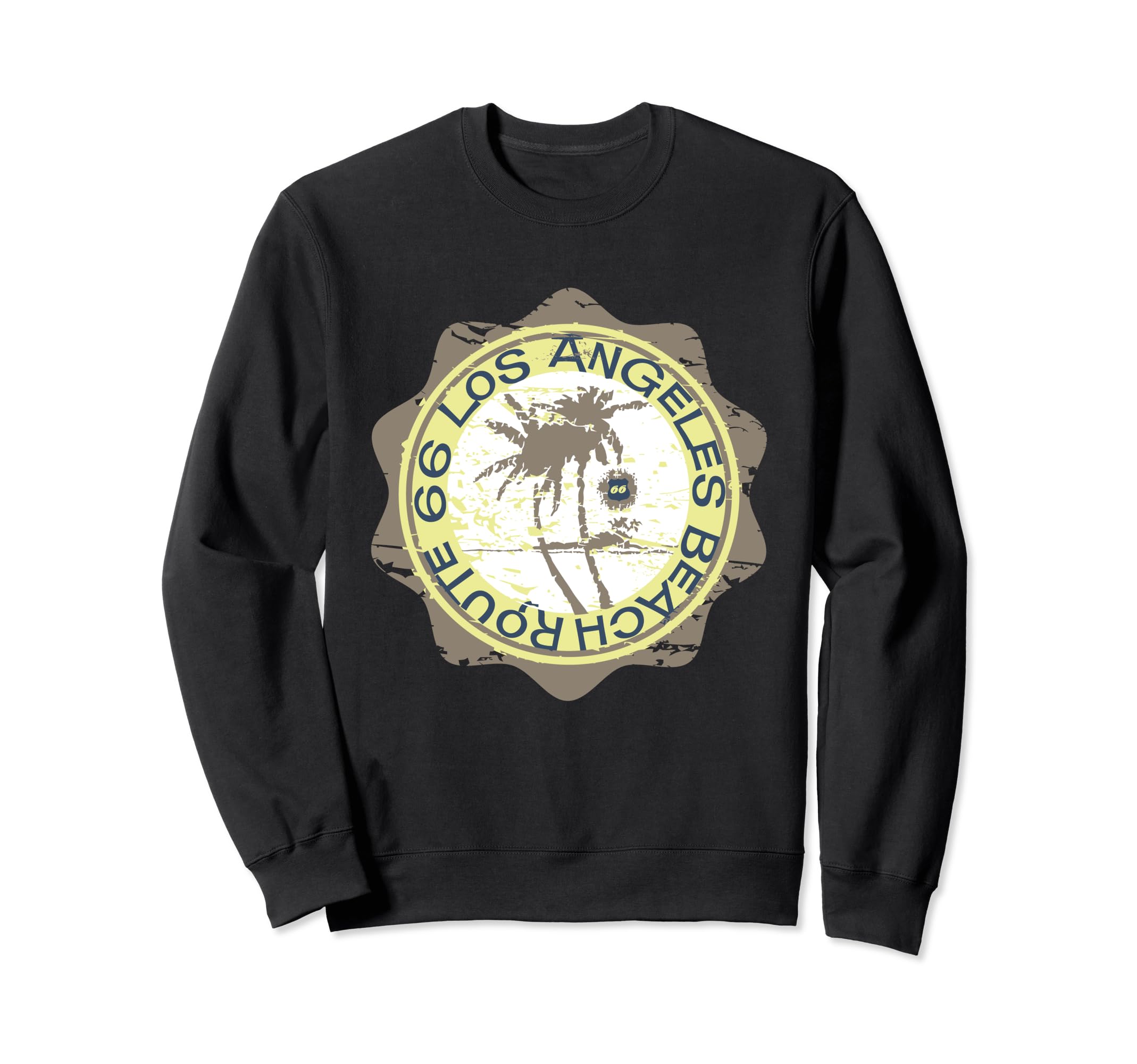 Route 66 Los Angeles Beach Sweatshirt - Streetwear Style for Adults - T-Shirt, Sweatshirt, Hoodie