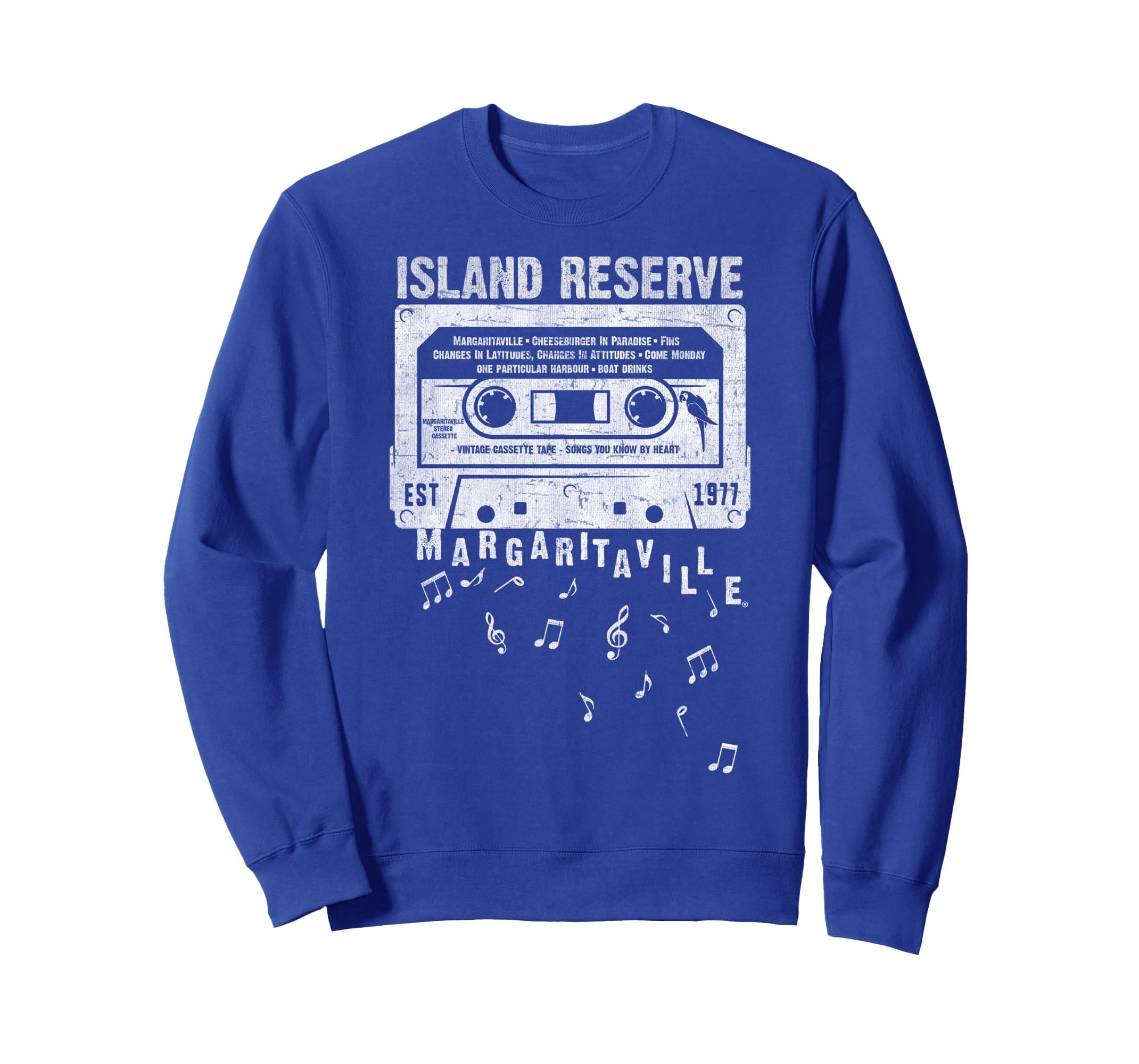 Margaritaville Cassette Tape Sweatshirt - Trendy Graphic Unisex - T-Shirt, Sweatshirt, Hoodie