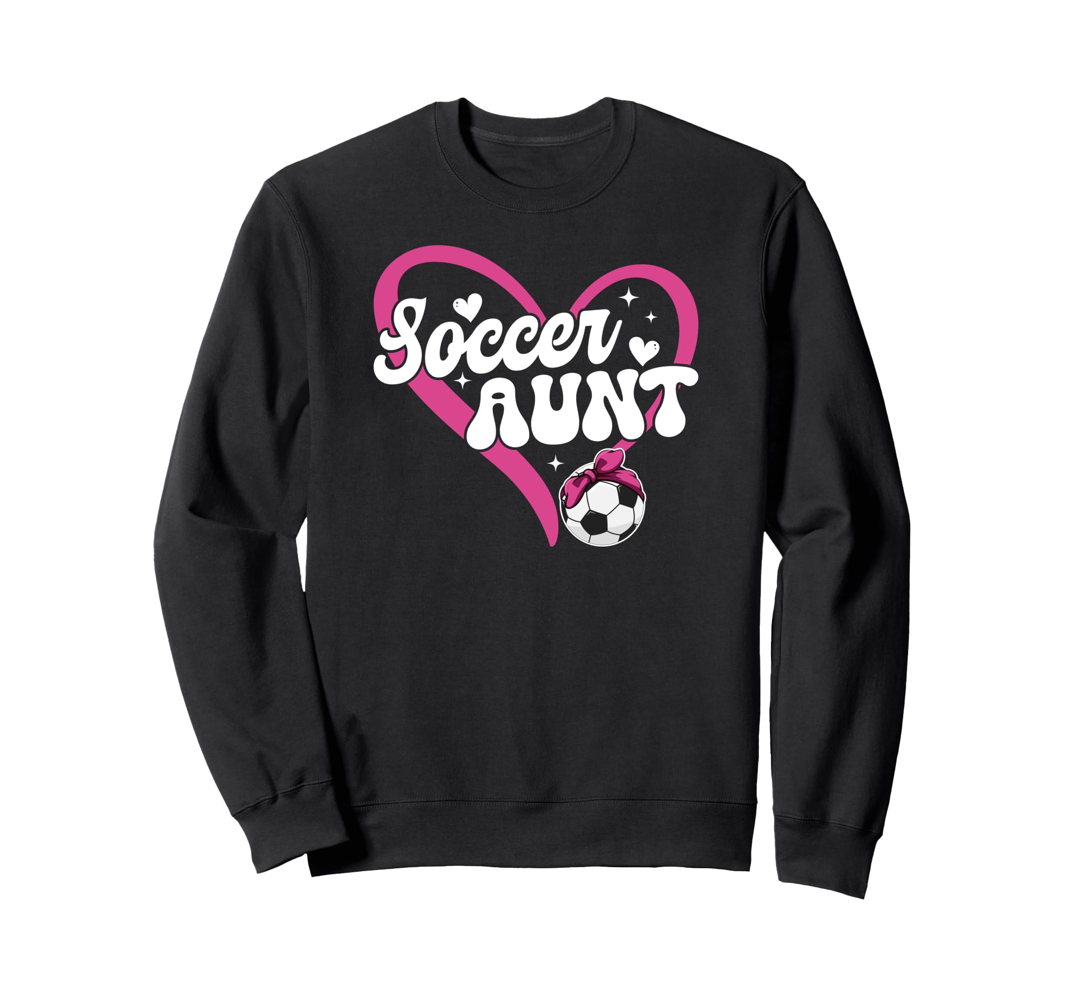 Soccer Aunt Heart Aunt Soccer Sweatshirt - Minimalist Print Men Women - T-Shirt, Sweatshirt, Hoodie