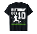 10 Year Old Soccer Birthday Party T-Shirt - Minimalist Print Men Women - T-Shirt, Sweatshirt, Hoodie