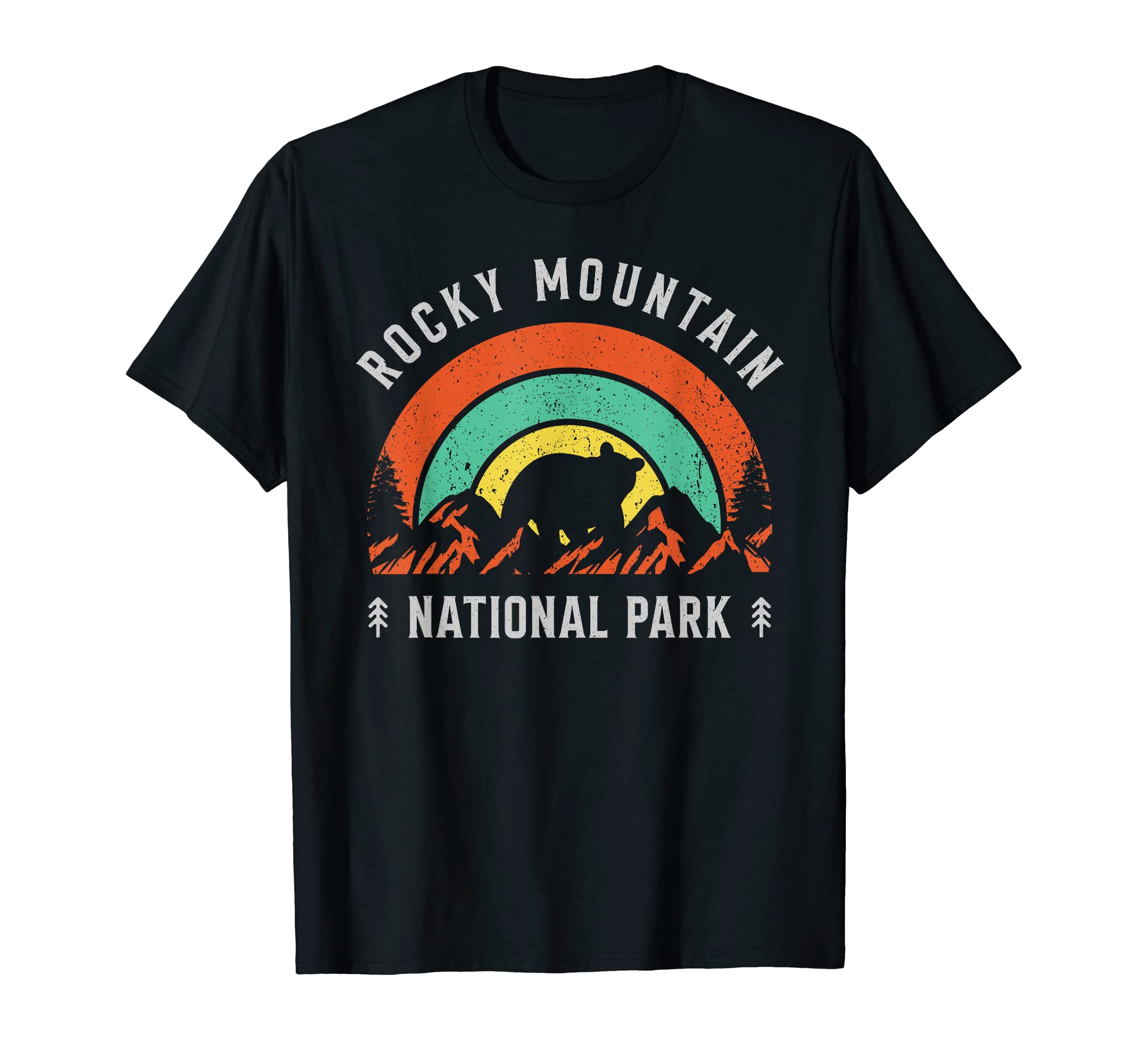 Rocky Mountain National Park Sunset T-Shirt - Fun Novelty Design for Adults - T-Shirt, Sweatshirt, Hoodie