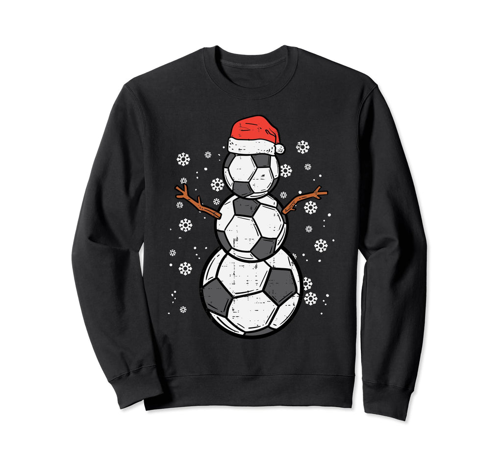 Soccer Snowman Sports Sweatshirt - Novelty Apparel for Adults - T-Shirt, Sweatshirt, Hoodie