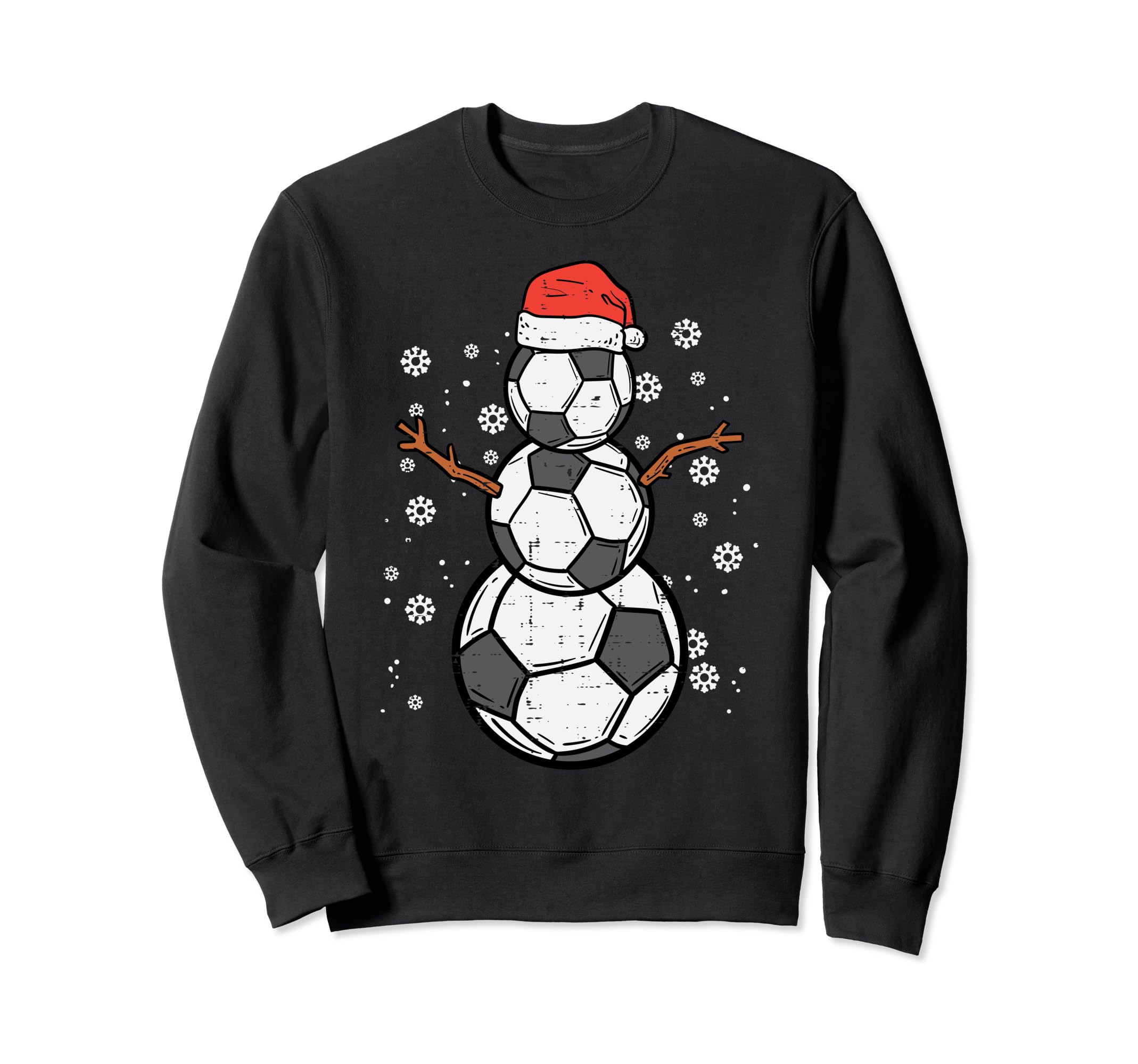 Soccer Snowman Sports Sweatshirt - Novelty Apparel for Adults - T-Shirt, Sweatshirt, Hoodie