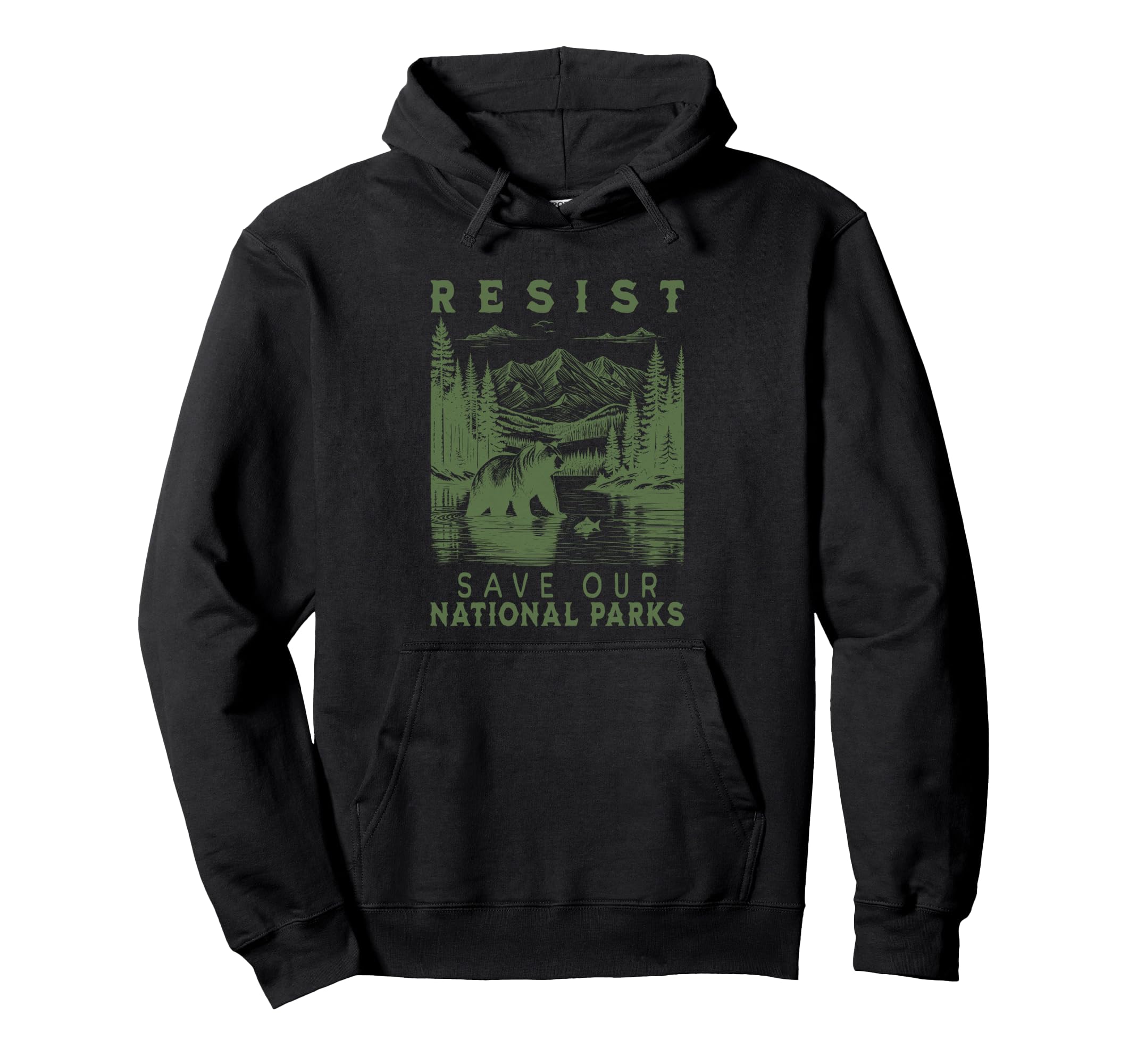 Protect Our National Parks Resist Hoodie - Minimalist Print Men Women - T-Shirt, Sweatshirt, Hoodie