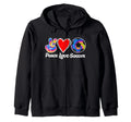 Peace Love Soccer Heart Ball Gift T-Shirt - Minimalist Print for Adults - T-Shirt, Sweatshirt, Hoodie