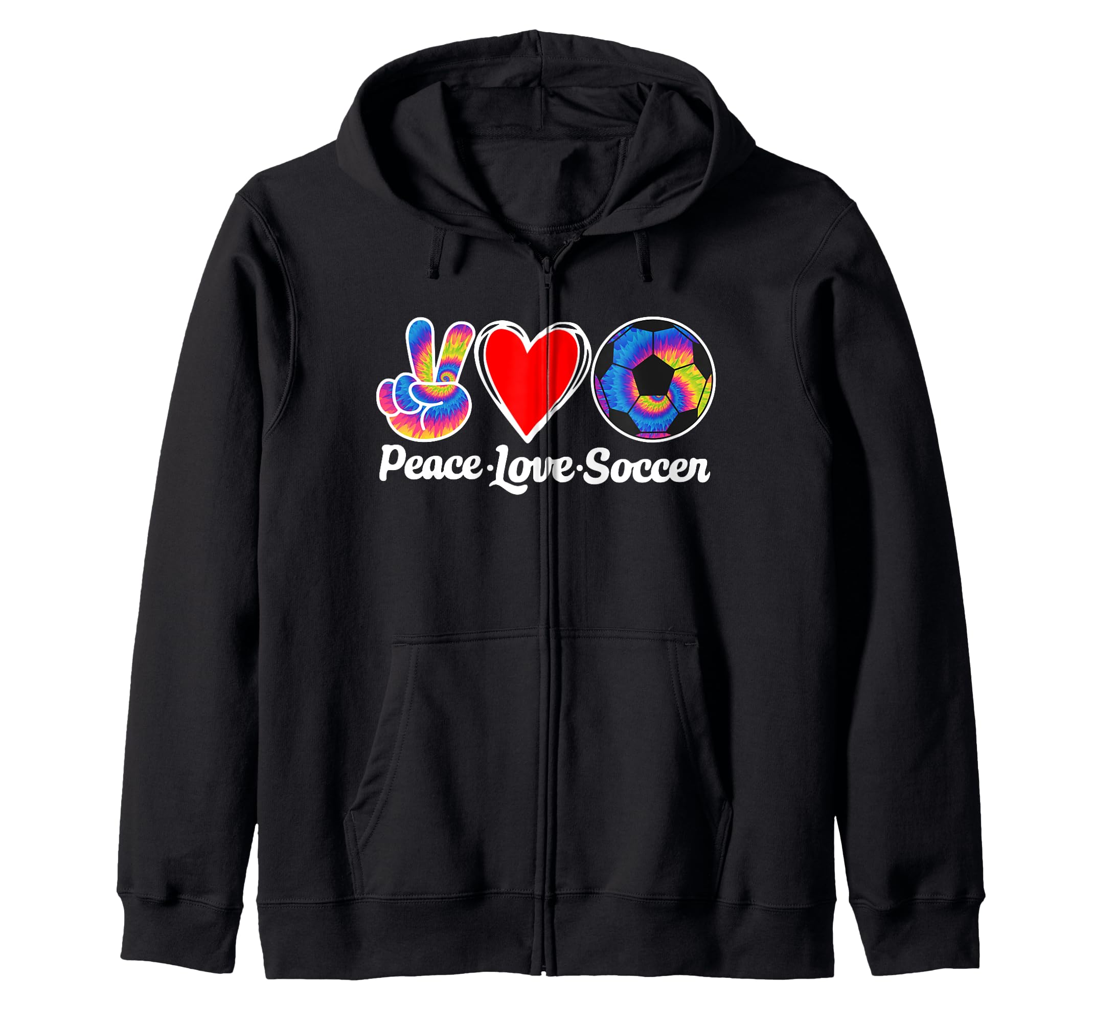 Peace Love Soccer Heart Ball Gift T-Shirt - Minimalist Print for Adults - T-Shirt, Sweatshirt, Hoodie