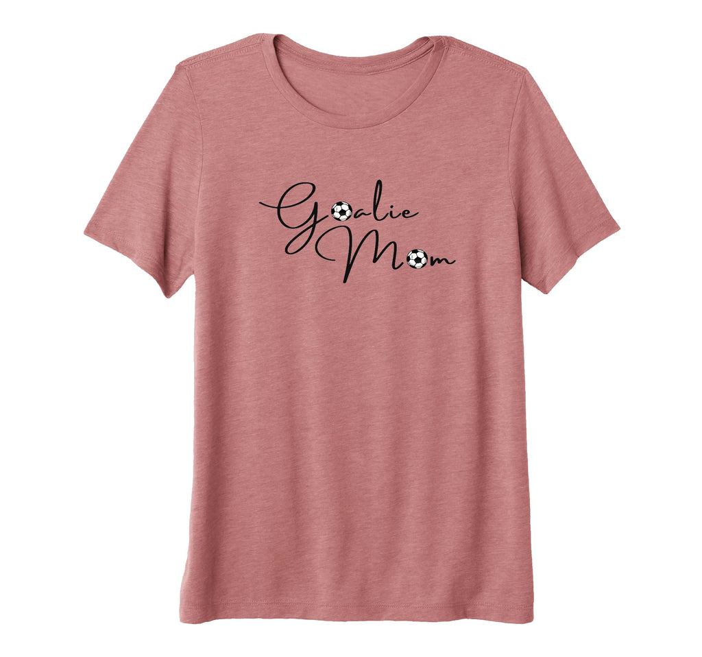 Womens Goalie Mama Mom Soccer Tri T-Shirt - Casual Everyday Wear Men Women - T-Shirt, Sweatshirt, Hoodie