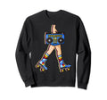 Roller Skates Boombox Disco Ghetto Sweatshirt - Novelty Apparel for Adults - T-Shirt, Sweatshirt, Hoodie