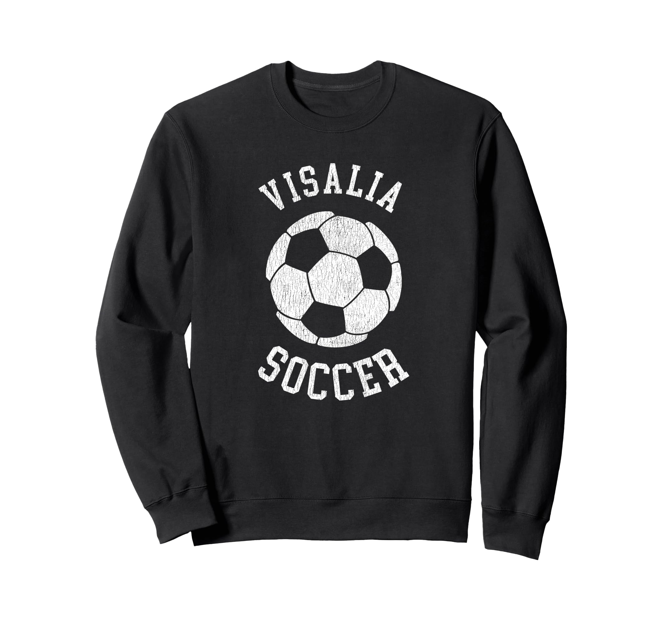 Visalia Soccer Distressed 90S Sweatshirt - Custom Art Print Unisex - T-Shirt, Sweatshirt, Hoodie