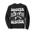 Soccer Sister Funny Coquette Bow Sweatshirt - Streetwear Style for Adults - T-Shirt, Sweatshirt, Hoodie