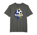 Bosnia And Herzegovina Soccer Bosnian T-Shirt - Custom Art Print Unisex - T-Shirt, Sweatshirt, Hoodie