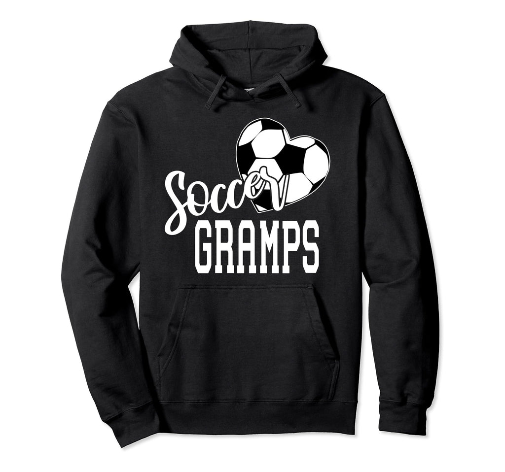 Soccer Ball Heart Soccer Gramps Hoodie - Casual Everyday Wear Unisex - T-Shirt, Sweatshirt, Hoodie
