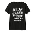Mens Dad Both Dance And Soccer Dad T-Shirt - Minimalist Print Unisex - T-Shirt, Sweatshirt, Hoodie