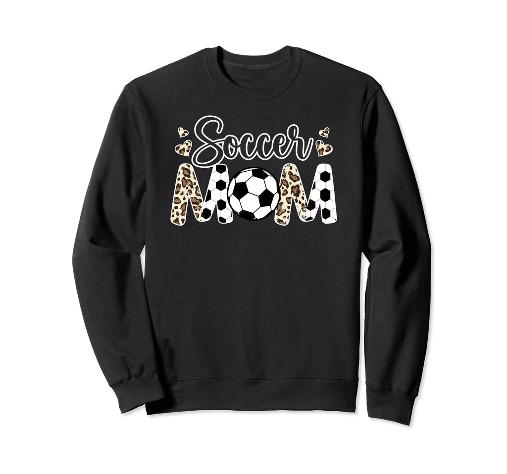 Soccer Mom Leopard Mom Soccer Player Sweatshirt - Custom Art Print Unisex - T-Shirt, Sweatshirt, Hoodie