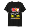 Busy Raising Ballers Softball And T-Shirt - Minimalist Print Unisex - T-Shirt, Sweatshirt, Hoodie