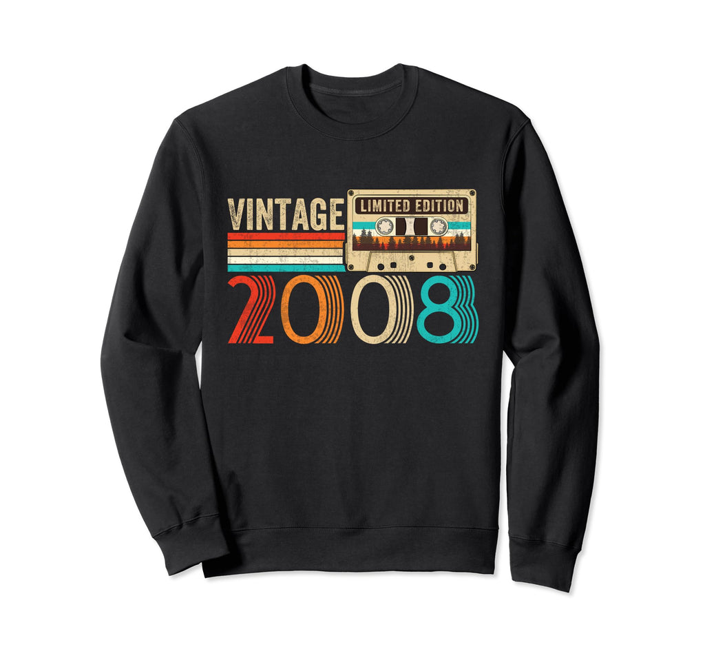 17 Year Old Born 2008 17Th Sweatshirt - Casual Everyday Wear Men Women - T-Shirt, Sweatshirt, Hoodie