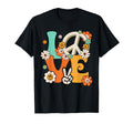 Peace Sign Love 60S 70S Tie Dye Hippie T-Shirt - Minimalist Print Unisex - T-Shirt, Sweatshirt, Hoodie