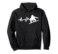 Snowboard Heartbeat Snowboarder Hoodie - Casual Everyday Wear Unisex - T-Shirt, Sweatshirt, Hoodie