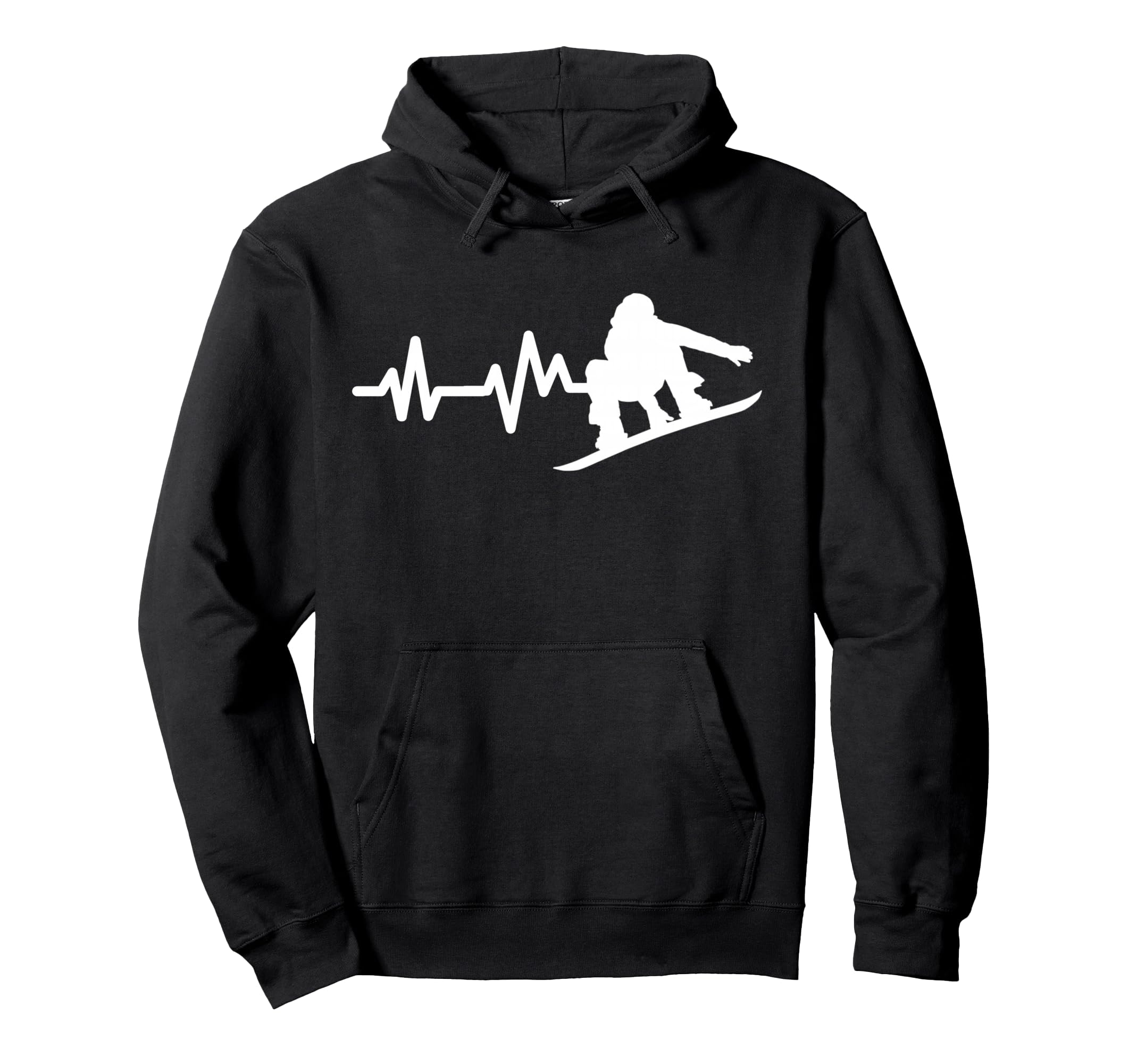 Snowboard Heartbeat Snowboarder Hoodie - Casual Everyday Wear Unisex - T-Shirt, Sweatshirt, Hoodie