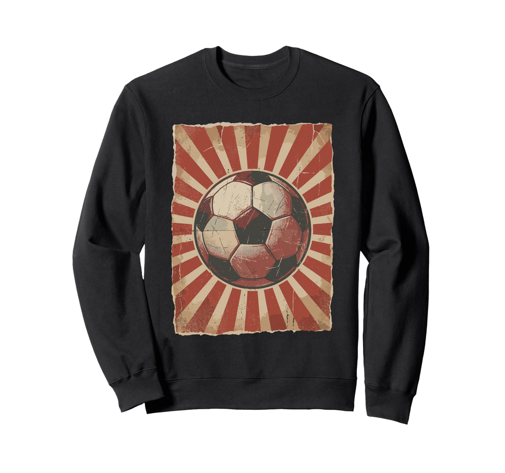 Soccer Ball Football Fan Grunge Sport Sweatshirt - Graphic Print Men Women - T-Shirt, Sweatshirt, Hoodie