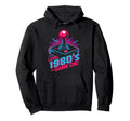 Level 1980S Game Arcade Joystick Hoodie - Graphic Print for Adults - T-Shirt, Sweatshirt, Hoodie