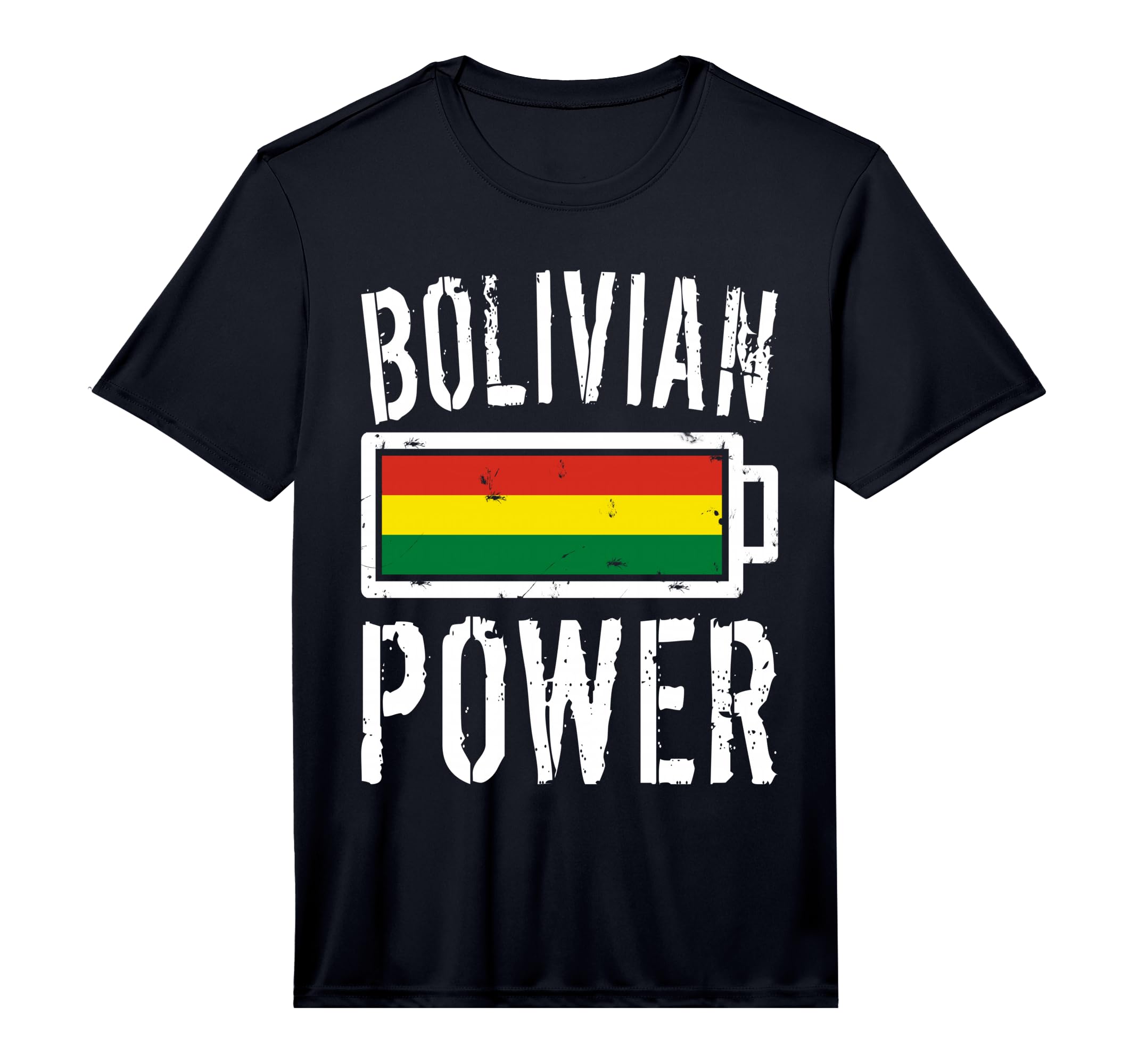 Bolivia Flag Bolivian Power Battery T-Shirt - Fun Novelty Design Men Women - T-Shirt, Sweatshirt, Hoodie