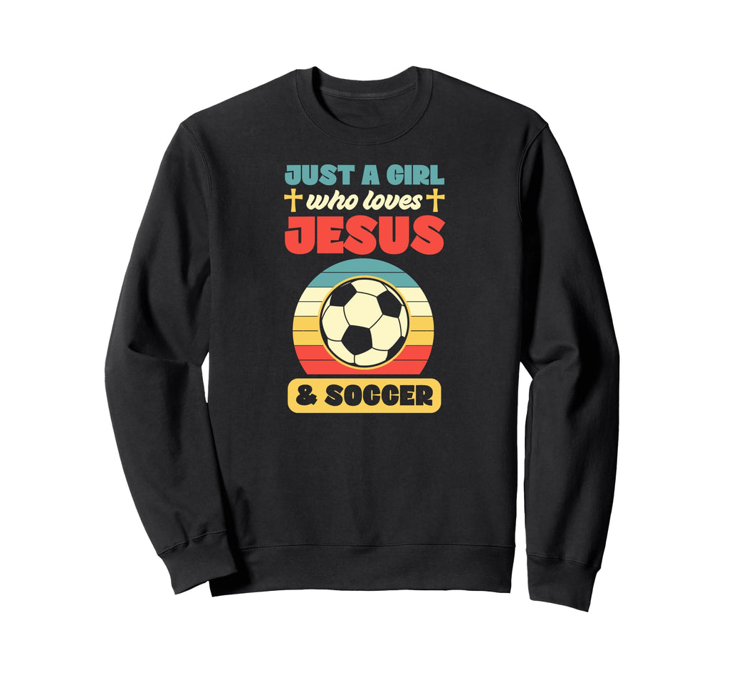 Just Who Loves Jesus And Soccer Sweatshirt - Custom Art Print for Adults - T-Shirt, Sweatshirt, Hoodie