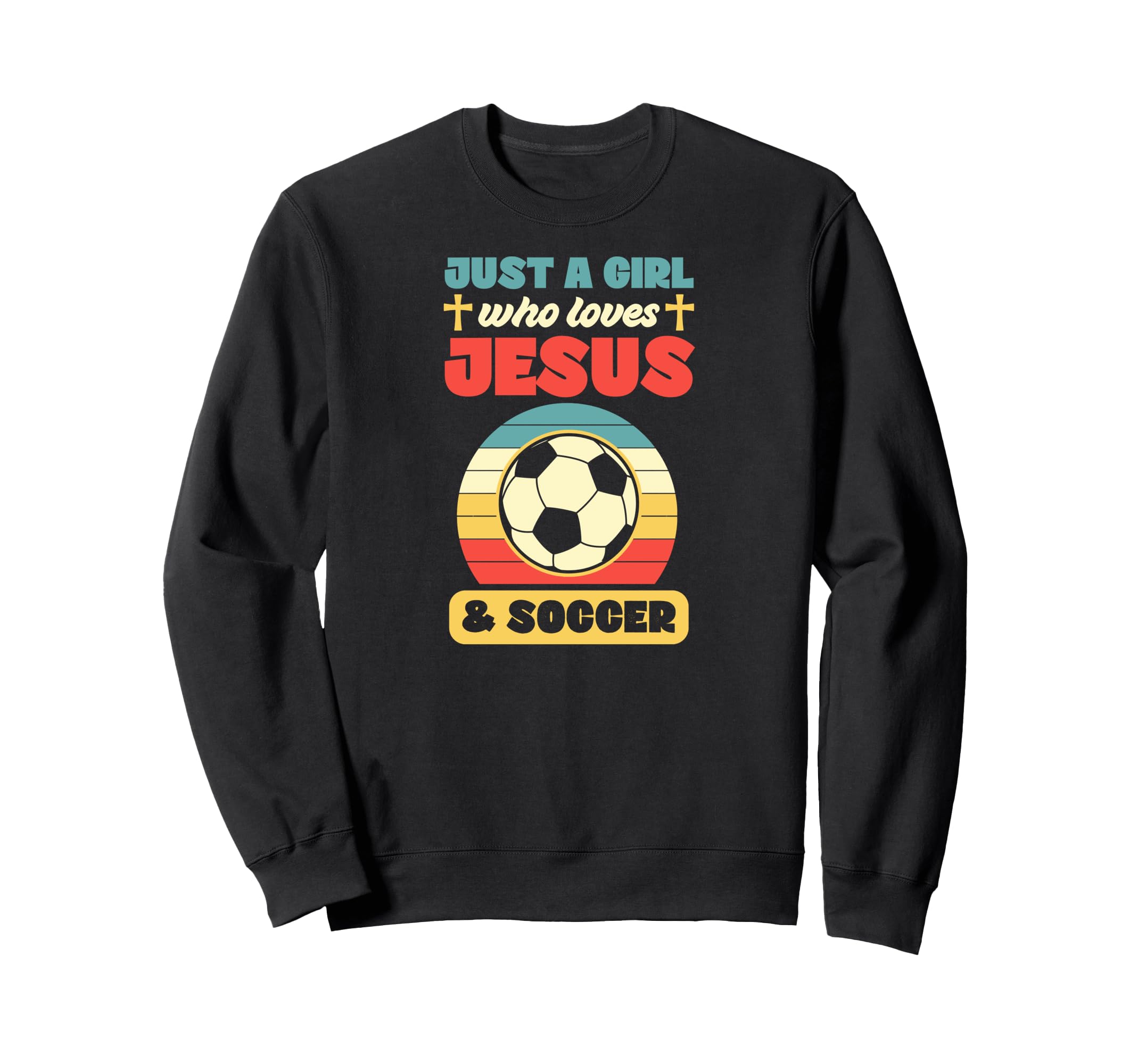 Just Who Loves Jesus And Soccer Sweatshirt - Custom Art Print for Adults - T-Shirt, Sweatshirt, Hoodie
