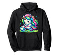 Footballer Unicorn Fans Soccer Team Unicorns Hoodie - Graphic Print Unisex - T-Shirt, Sweatshirt, Hoodie