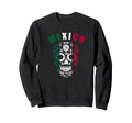 Mexico Sugar Flower Skull Distressed Sweatshirt - Graphic Print Men Women - T-Shirt, Sweatshirt, Hoodie