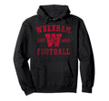 Wrexham Football Collegiate Distressed Hoodie - Graphic Print for Adults - T-Shirt, Sweatshirt, Hoodie
