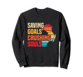 Soccer Goalie Cleat Soccer Net Sweatshirt - Custom Art Print Men Women - T-Shirt, Sweatshirt, Hoodie