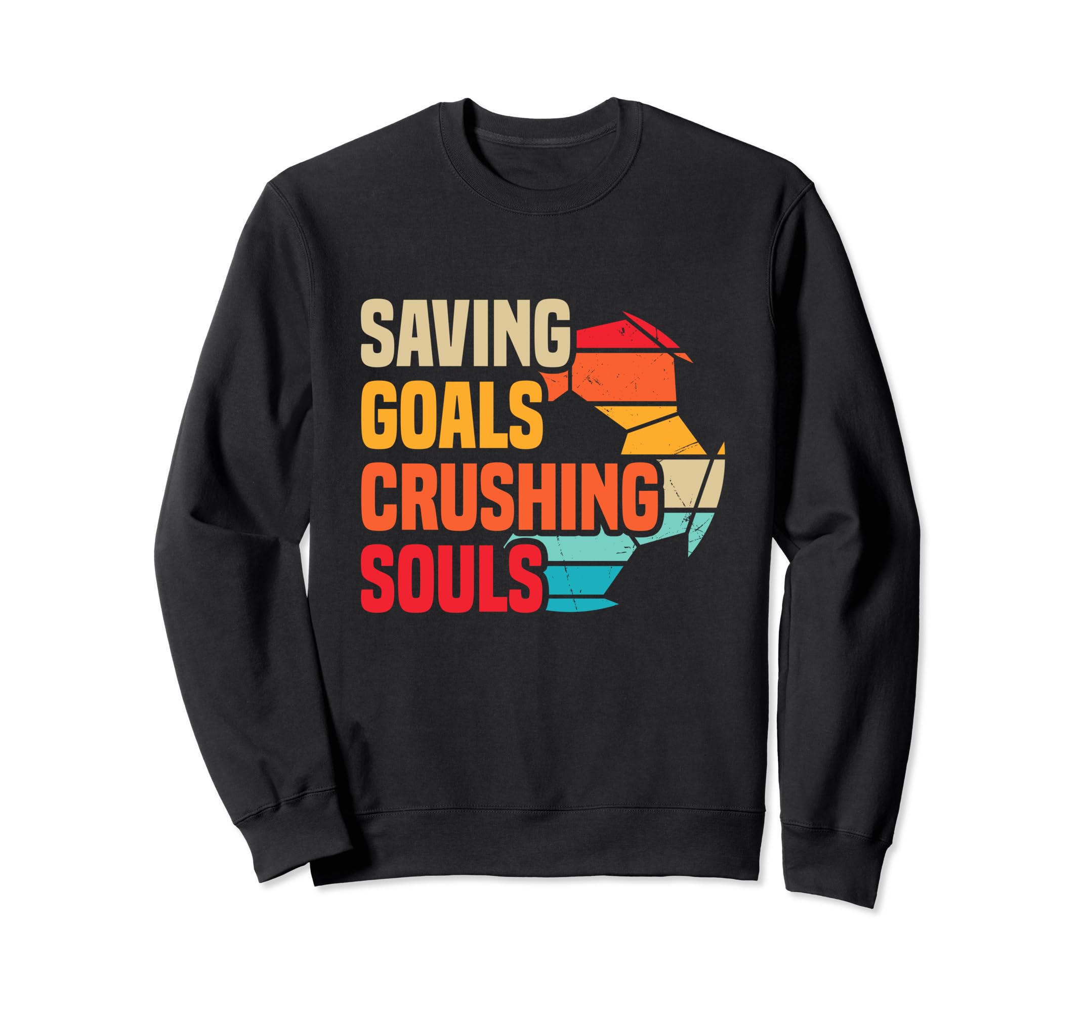 Soccer Goalie Cleat Soccer Net Sweatshirt - Custom Art Print Men Women - T-Shirt, Sweatshirt, Hoodie