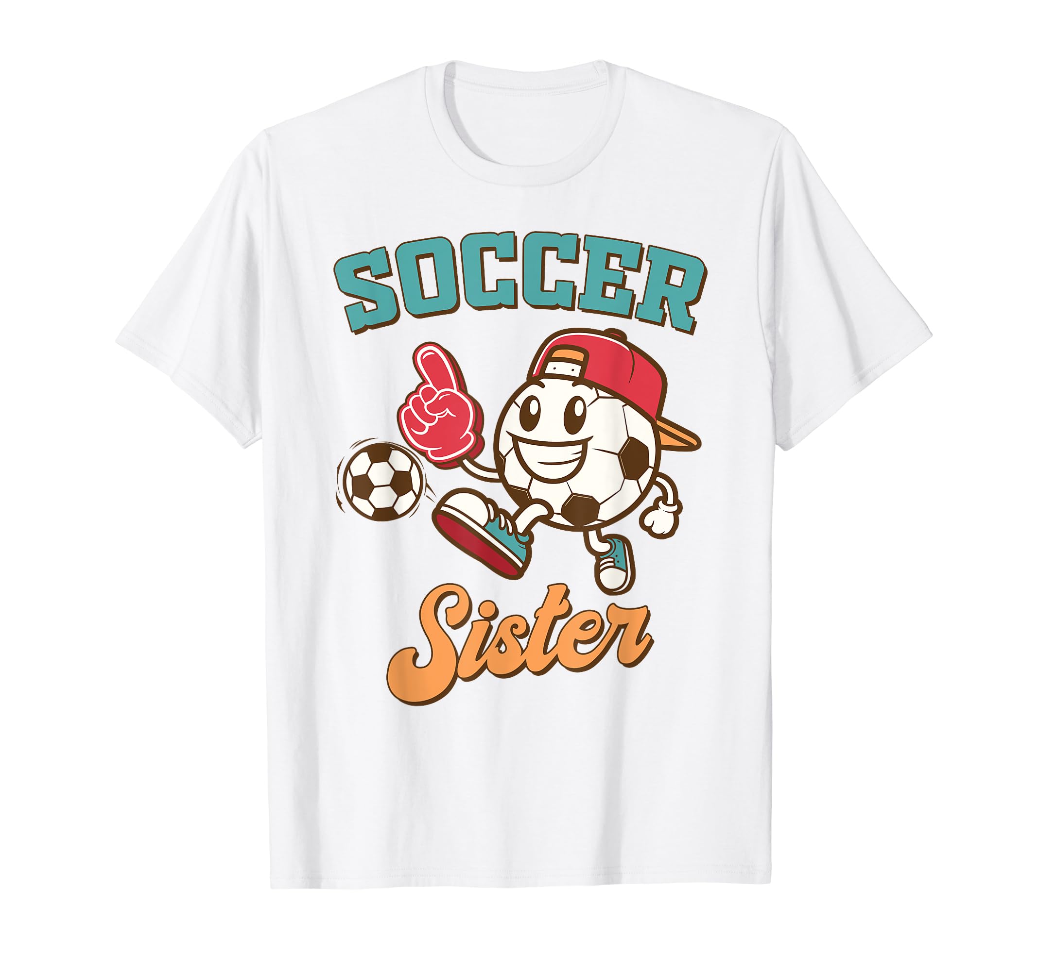 Soccer Sister Game Day Family Supporter T-Shirt - Graphic Print for Adults - T-Shirt, Sweatshirt, Hoodie