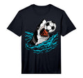 Football Shark Match Ball Great Gift T-Shirt - Minimalist Print for Adults - T-Shirt, Sweatshirt, Hoodie