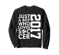 2017 Just Who Loves Soccer Sweatshirt - Casual Everyday Wear for Adults - T-Shirt, Sweatshirt, Hoodie
