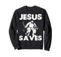 Ice Hockey Goalie Goalkeeper Jesus Sweatshirt - Unique Graphic Men Women - T-Shirt, Sweatshirt, Hoodie