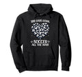 100 Days School Soccer Heart Love 100Th Hoodie - Graphic Print for Adults - T-Shirt, Sweatshirt, Hoodie